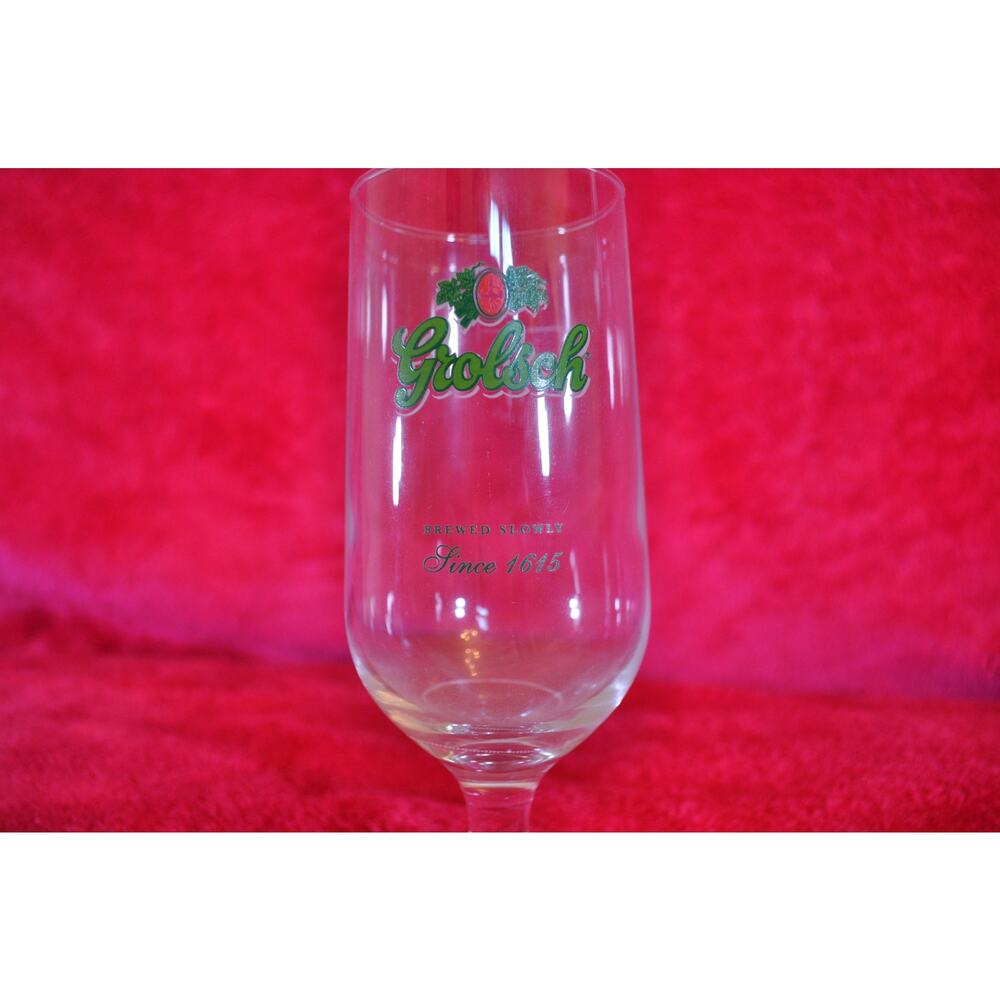 Grolsch half pint beer glass